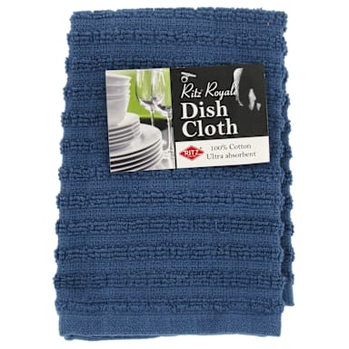 Darling Foodservice 12" x 12" Federal Blue Dish Cloth PK = 12 Each
