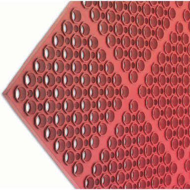 San Jamar® KM2200B Tuf-Mat 3' x 5' Red Medium Duty Mat