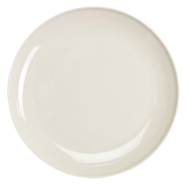 Homer Laughlin 13069200 Flipside White 6-9/16" Coupe Plate