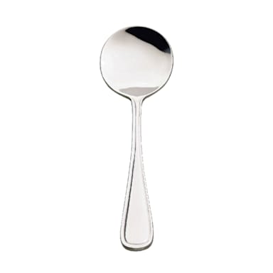 Browne Foodservice 502517 Celine 18/0 S/S 6" Bouillon Spoon - Dozen
