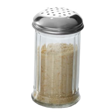 American Metalcraft GLA312 12 Oz. Glass Cheese Shaker with S/S Lid