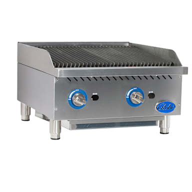 Globe Food GCB24G-CR Countertop Cast Iron Radiant Gas Charbroiler
