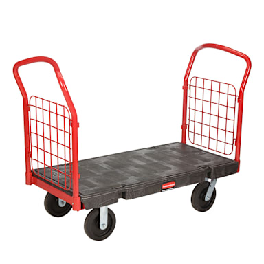 Rubbermaid FG448600BLA 24" x 48" Side Panel Platform Truck