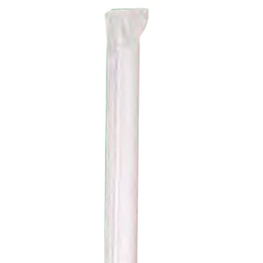 D & W Fine Pack DSGW24/300S White 7.75" Straw - 7200 / CS
