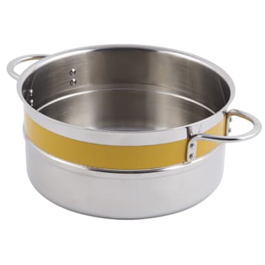 Bon Chef 62301NC YELLOW 3.3 Qt. Single Wall Pot with Handles