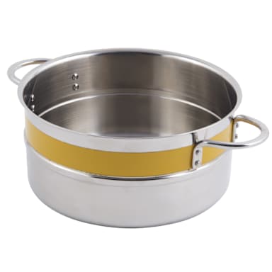 Bon Chef 62302NC YELLOW 4.3 Qt. Single Wall Pot with Handles