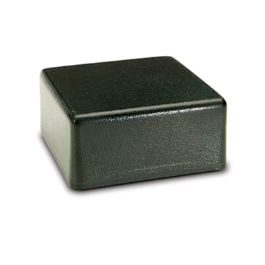 Delfin CR-663-17 6 x 6 x 3 Black ABS Square Cube Elevation Riser
