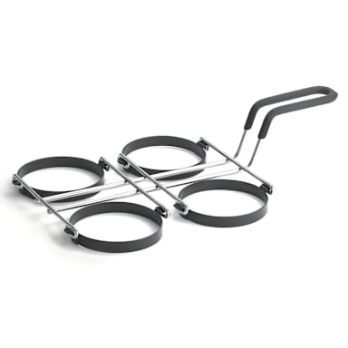 TableCraft 1240 Chrome Plated Non-Stick 4-Egg Ring