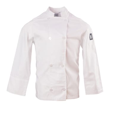 Chef RevivalĀ® J049-S White Small Long Sleeve Crew Jacket