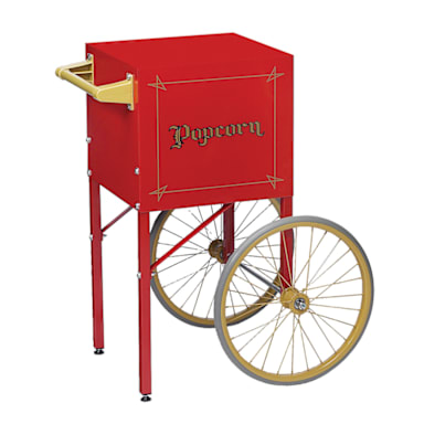 Gold MedalĀ® 2649CR Red Popcorn Cart for Model 2404 Popper