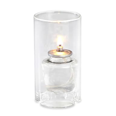 Sterno Products® 80120 Nikola Clear Glass Cylinder Lamp