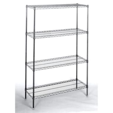 Nor-Lake SSG88-4 Chrome Kote 4 Tier 8' x 8' Walk-In Shelving Package