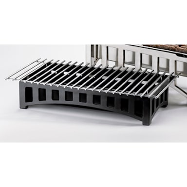 Cal-Mil 1364-22-13 Mission Black 19.75 x 10 x 4" Cook N Serve Riser