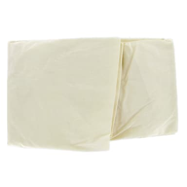 Thomaston Mills 908167-101 Bone 39" x 75" Twin Fitted Sheet