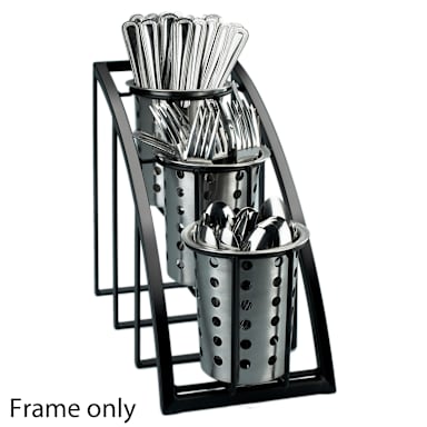 Cal-Mil 1746-3-13 Mission Black Vertical 3-Tier Cylinder Display