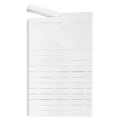 Qospa 20152 White Rectangular Makeup Sponges