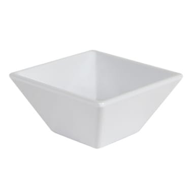 G.E.T. ML-278-W Siciliano White Melamine 8 Oz. Square Bowl