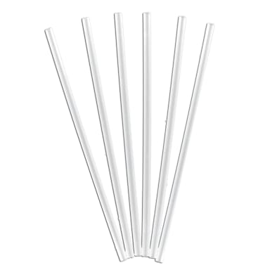 Jovials J775CLXU12 Clear 7-3/4" Jumbo Straws - 12500 / CS