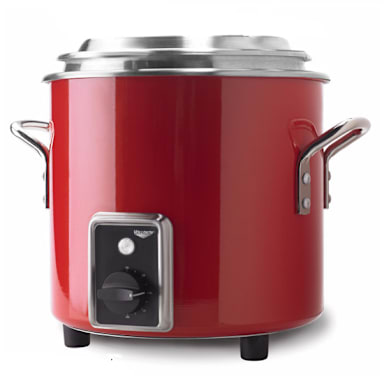 Vollrath® 7217755 7 Qt Red Finish Stock Pot Kettle Rethermalizer
