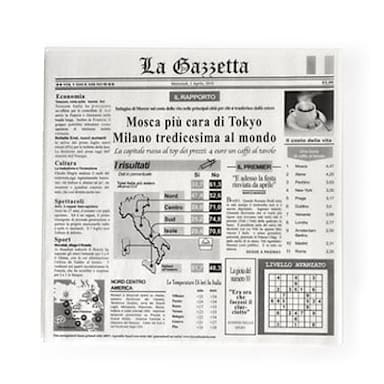 G.E.T. 4-TI1808 Newsprint La Gazette Tissue Liner - 1000 / CS