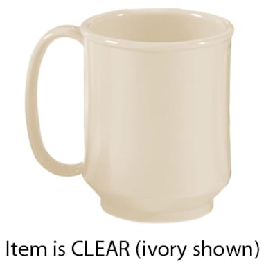 G.E.T. SN-104-CL Clear 8 Ounce Handled Sippy Mug