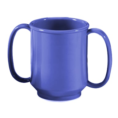 G.E.T. SN-103-PB Peacock Blue 8 Ounce Two Handle Sippy Mug