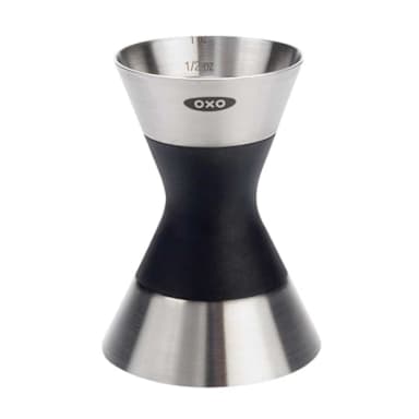 OXO 3105000 SteeL™ S/S Double Jigger with Black Center Grip