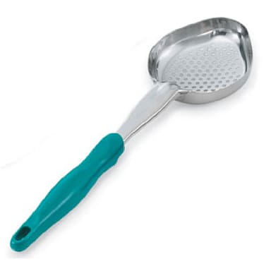 Vollrath 6422655 6 Oz. Teal Perforated Oval Spoodle®