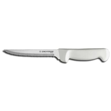 Dexter Russell P94847 Basics 6" Utility Knife with White Handle