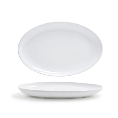 FOH DSP024WHP22 Harmony 9.25" Oval Plate - 6 / CS