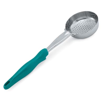 Vollrath® 6432655 Teal 6 Ounce Round Perforated Spoodle®
