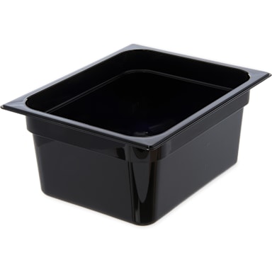 Carlisle 10222B03 StorPlus Black Half Size x 6" D Food Pan