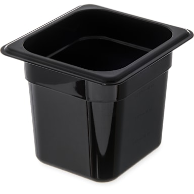 Carlisle 3068503 StorPlus Black 1/6-Size x 6" D Food Pan