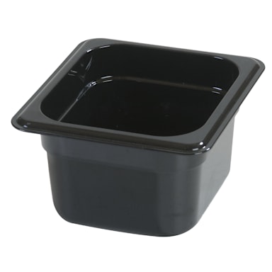 Carlisle 3068403 StorPlus Black 1/6-Size x 4" D Food Pan