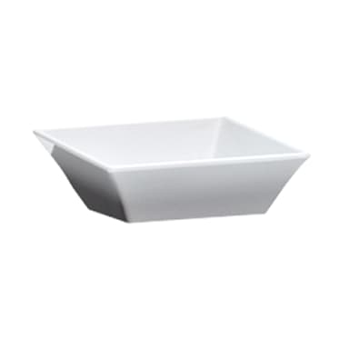 G.E.T. ML-247-W Siciliano White Melamine 2.5 Qt. Square Bowl