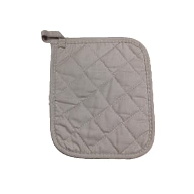 Darling Foodservice 7" x 8" Quilted Taupe Pot Holder PK = 12 Each
