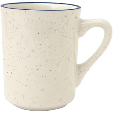International Tableware DA-17 Blue Speckle 8.5 Oz Toledo Mug