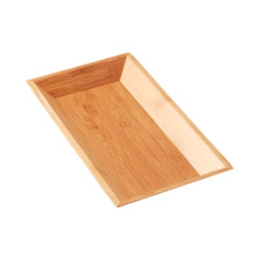 American Metalcraft BAM14 14-1/4 x 7-1/2" Rectangular Bamboo Tray