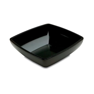 Delfin BSQ-10ME-010 3-1/4 Qt. Black 10" Square Metro Bowl - 5 / CS