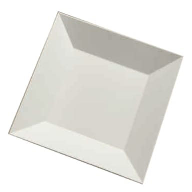 American Metalcraft SQP10 White Melamine 12" Square Serving Plate
