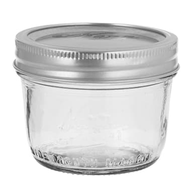 Kerr® 00500 Wide Mouth 8 Oz. Glass Mason Jars