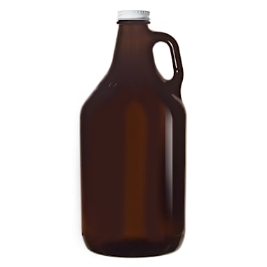 Libbey 70217 Amber Glass 64 Oz. Beer Growler - 6 / CS