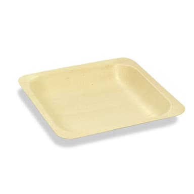 FOH DSP025NAW28 Servewise 8" Square Wood Plate