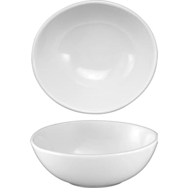 International Tableware TN-205 White 11 Oz. Ellipse Bowl