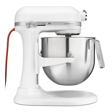 KitchenAid® KSM8990WH 1.3 HP 8 Qt. Commercial Mixer with S/S Bowl