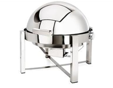 Eastern Tabletop 3148 Pillard P2 8 Quart Stainless Round Chafing Dish