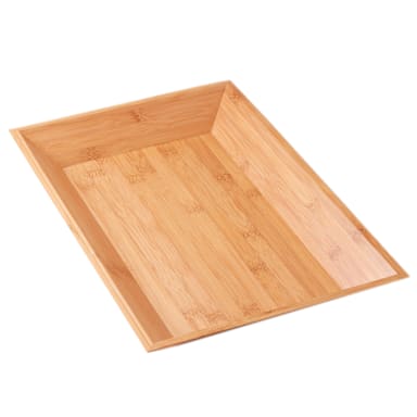 American Metalcraft BAM1812 18 x 12" Rectangular Bamboo Tray