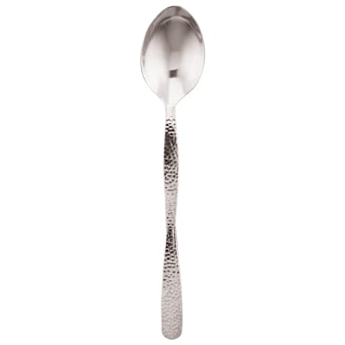 American Metalcraft HM12SOL S/S 12 In Solid Spoon with Hammered Handle