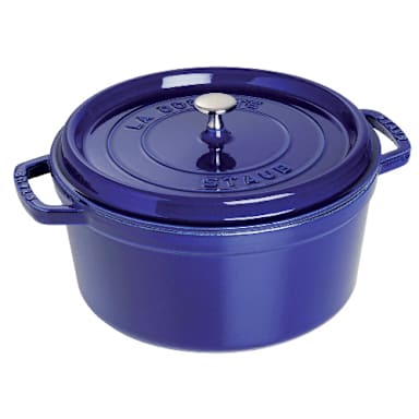 Staub USA 1103091 Dark Blue Cast Iron 9 Qt. Round Cocotte