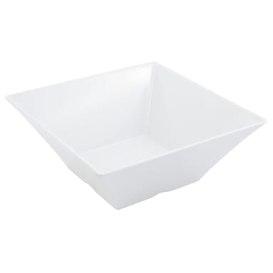 Bon Chef 53502WHITE White 5.87 Qt. Square Melamine Bowl